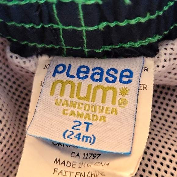 Navy mesh lined swim trunks - Picture 3 of 5